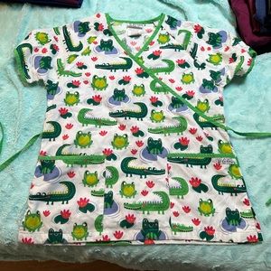 Mock-Wrap UA Scrub Top